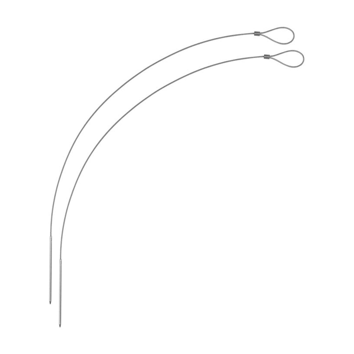 Chef Aid pair of 72cm flexible barbecue skewers