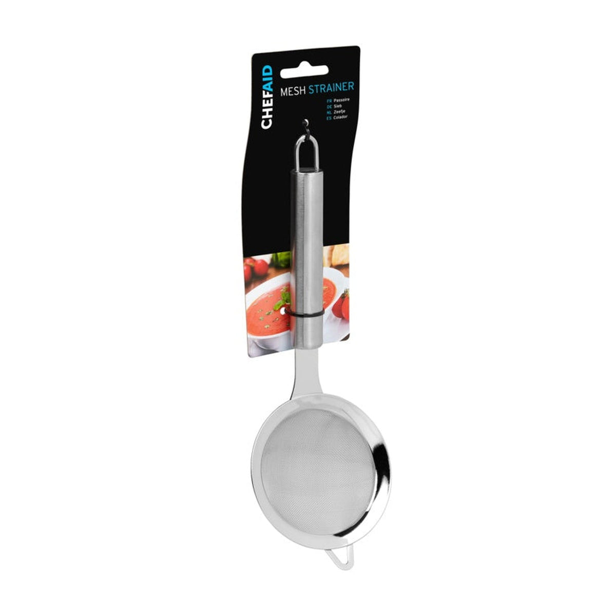 Chef Aid stainless steel mesh strainer, view 2