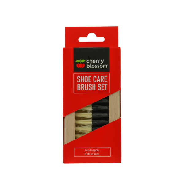 Cherry Blossom shoe care brush set