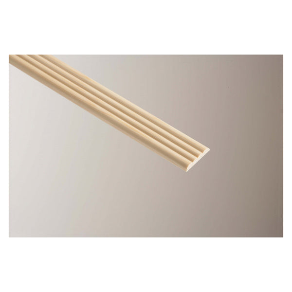 Cheshire Mouldings 4 reed pine moulding, 34mm wide x 2.4m