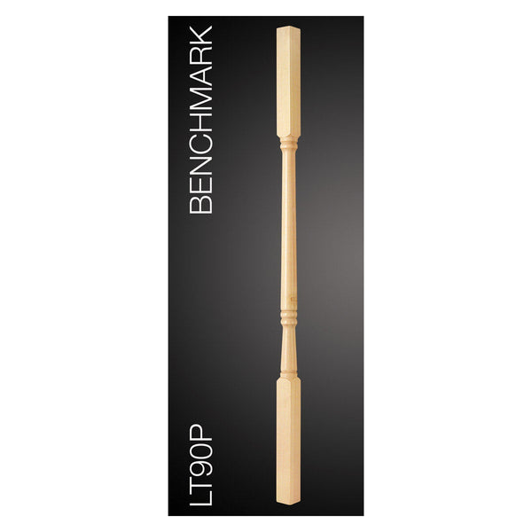 Cheshire Mouldings Latvian pine turned spindle 32 x 895mm