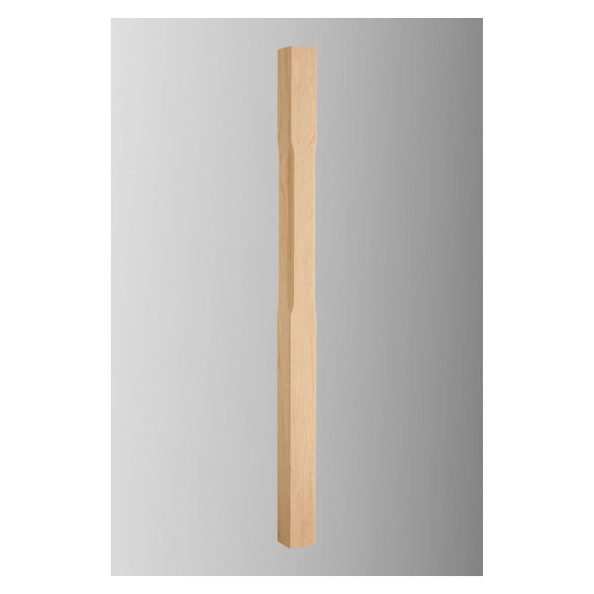 Cheshire Mouldings oak stop chamfered newel post 1500 x 91mm