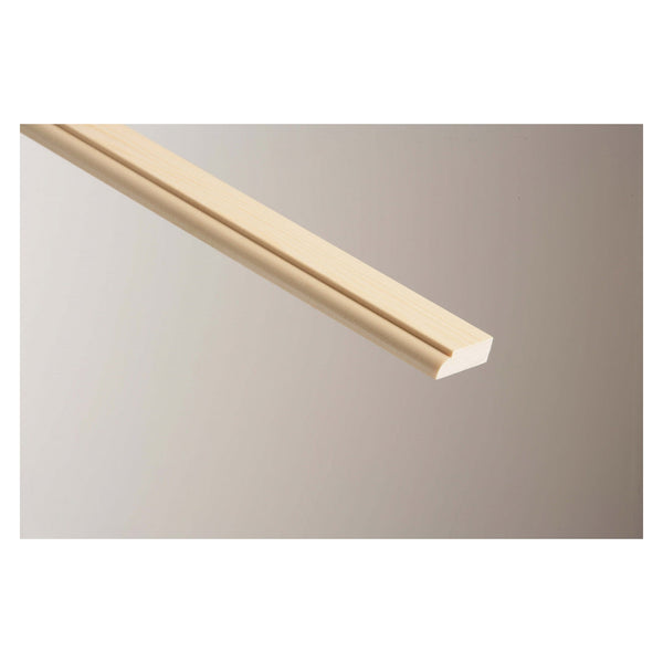 Cheshire Mouldings pine door stop 34 x 12mm, 2.4m