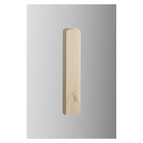 Cheshire Mouldings pine newel base 91 x 515mm