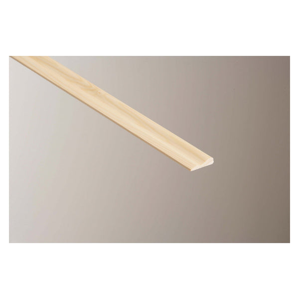 Cheshire Mouldings pine D panel mould 34 x 9mm, 2.4m