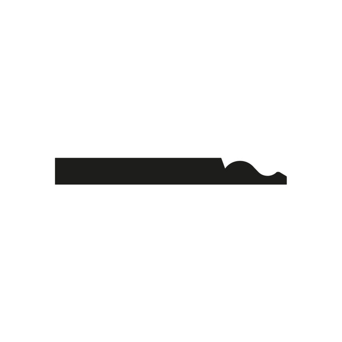 Cheshire Mouldings primed ogee skirting 2.4m, view 2