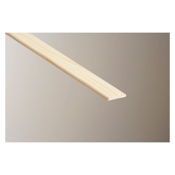 Cheshire Mouldings clear pine D mould 18 x 6mm