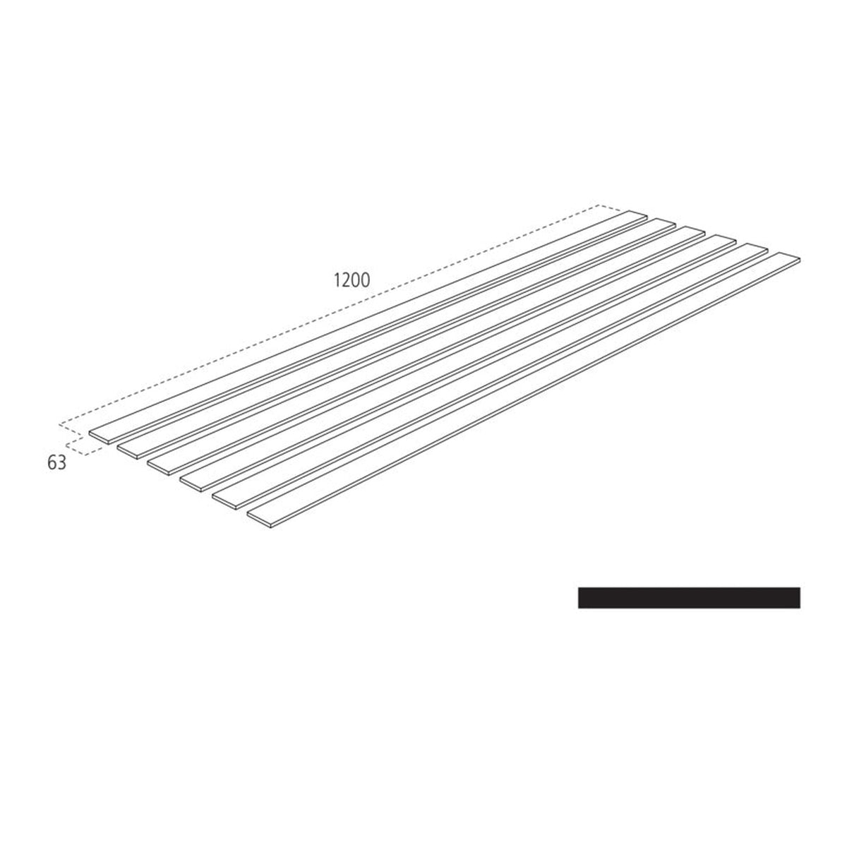 Cheshire Mouldings Shaker wall panel kit 3 with six MDF strips, view 2