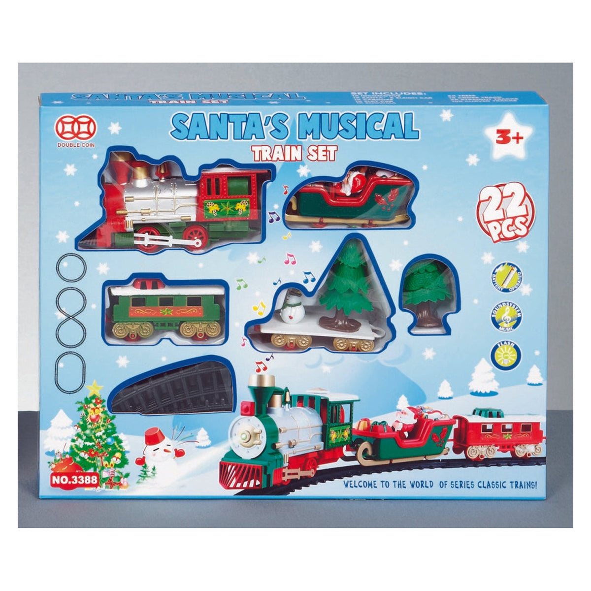 Christmas Train Set With Music - Jingle Bells - 22 Piece