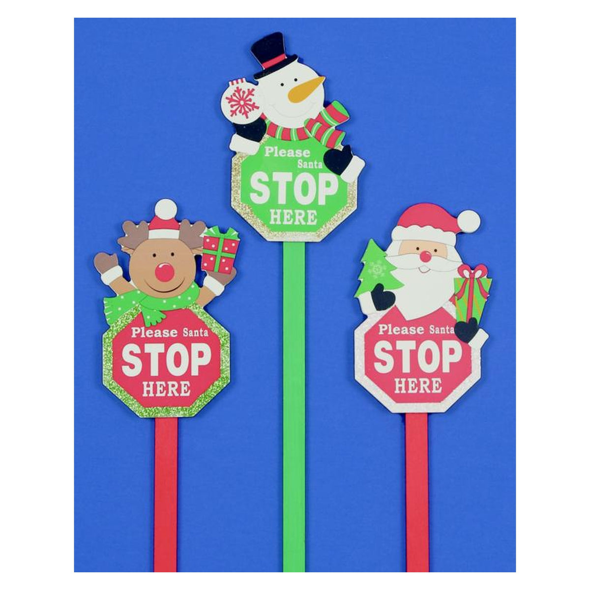 Christmas Wooden Garden Stake - 49cm