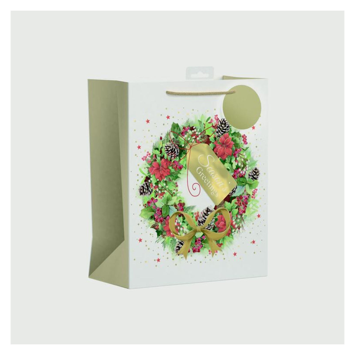 Christmas Wreath Gift Bag - Large