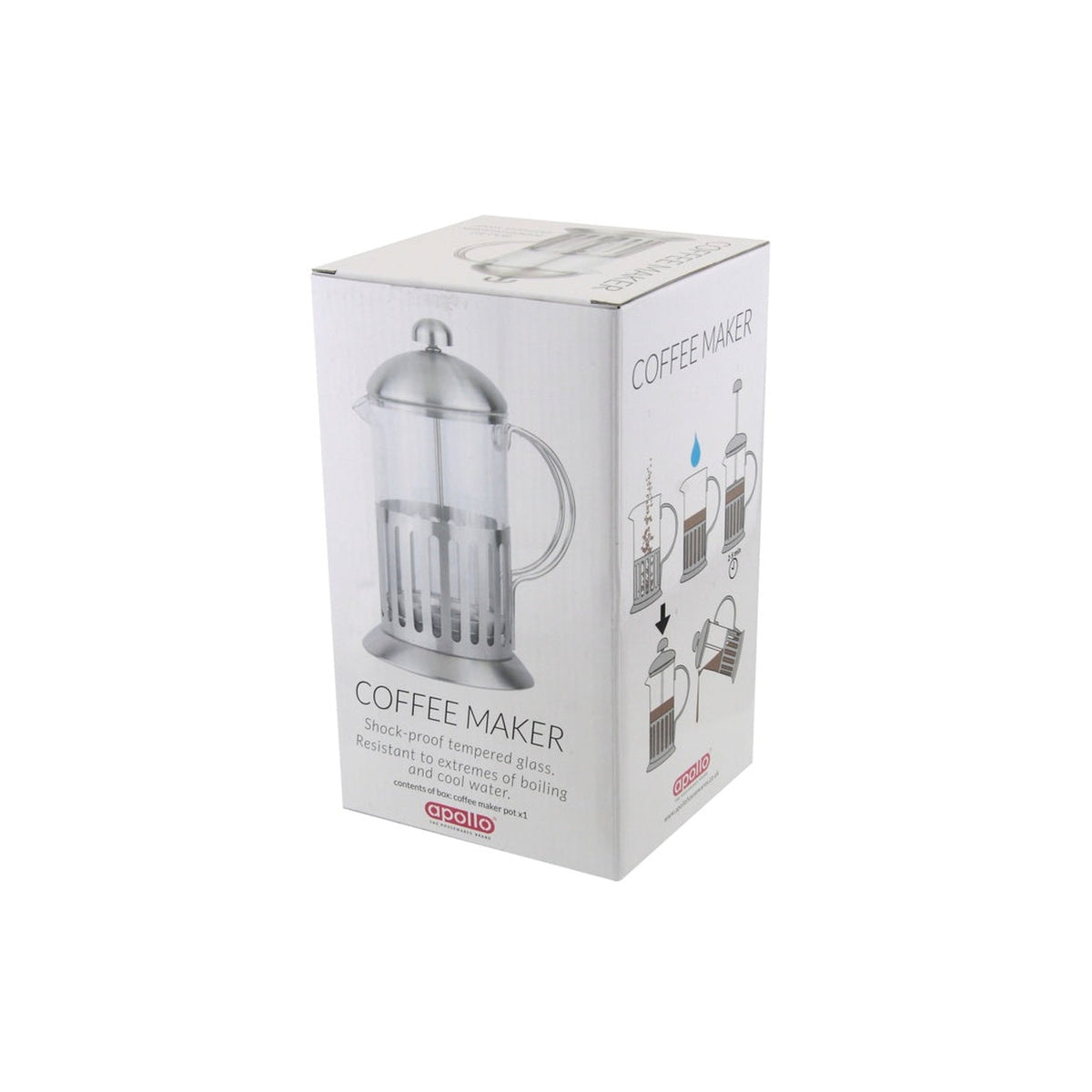Coffee Plunger Stainless Steel Handle - 800ml, view 2