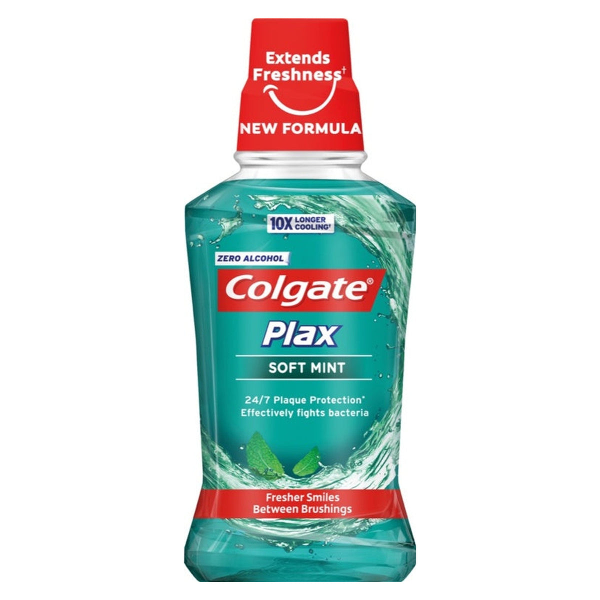 Colgate Plax Soft Mint alcohol-free mouthwash 250ml bottle