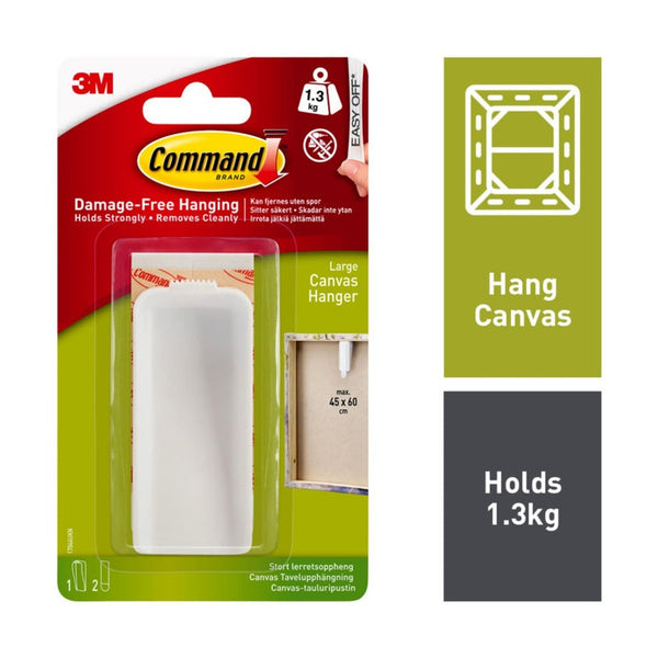 Command large canvas hanger with strips