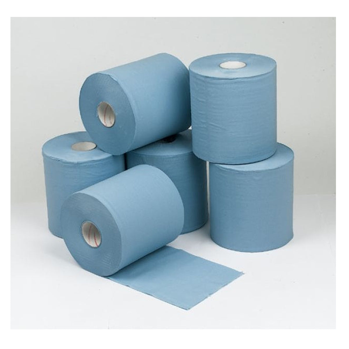 Concept 2 ply blue centre feed rolls, pack of 6