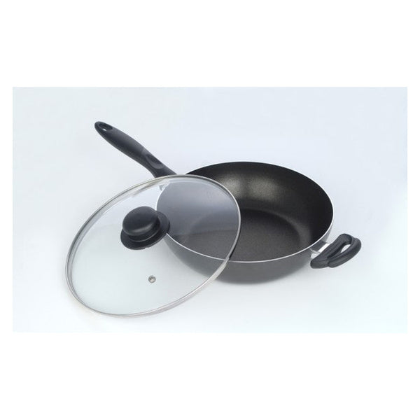 CookClassic 28cm non-stick deep fry pan with glass lid