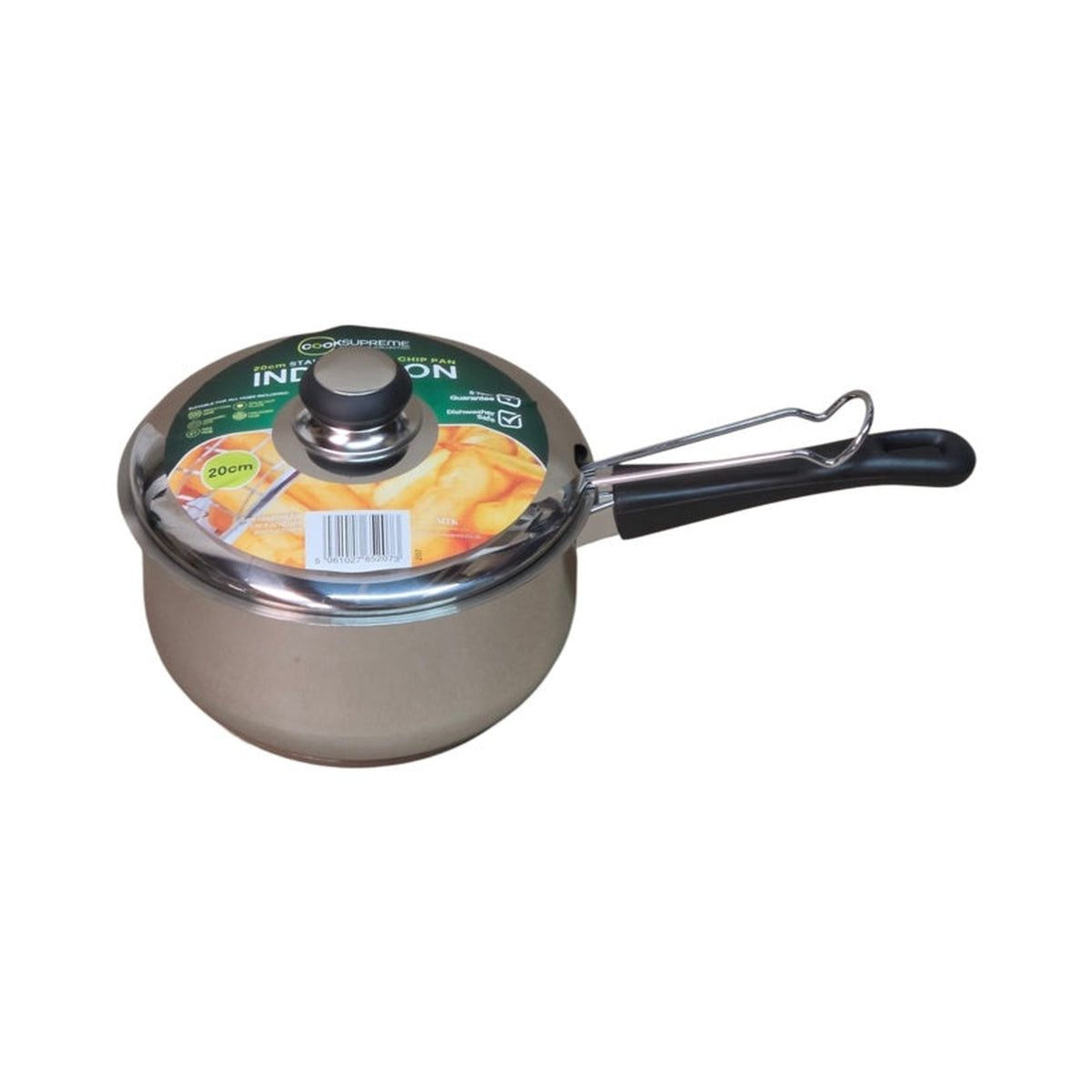CookSupreme 20cm stainless steel chip pan with basket, view 5