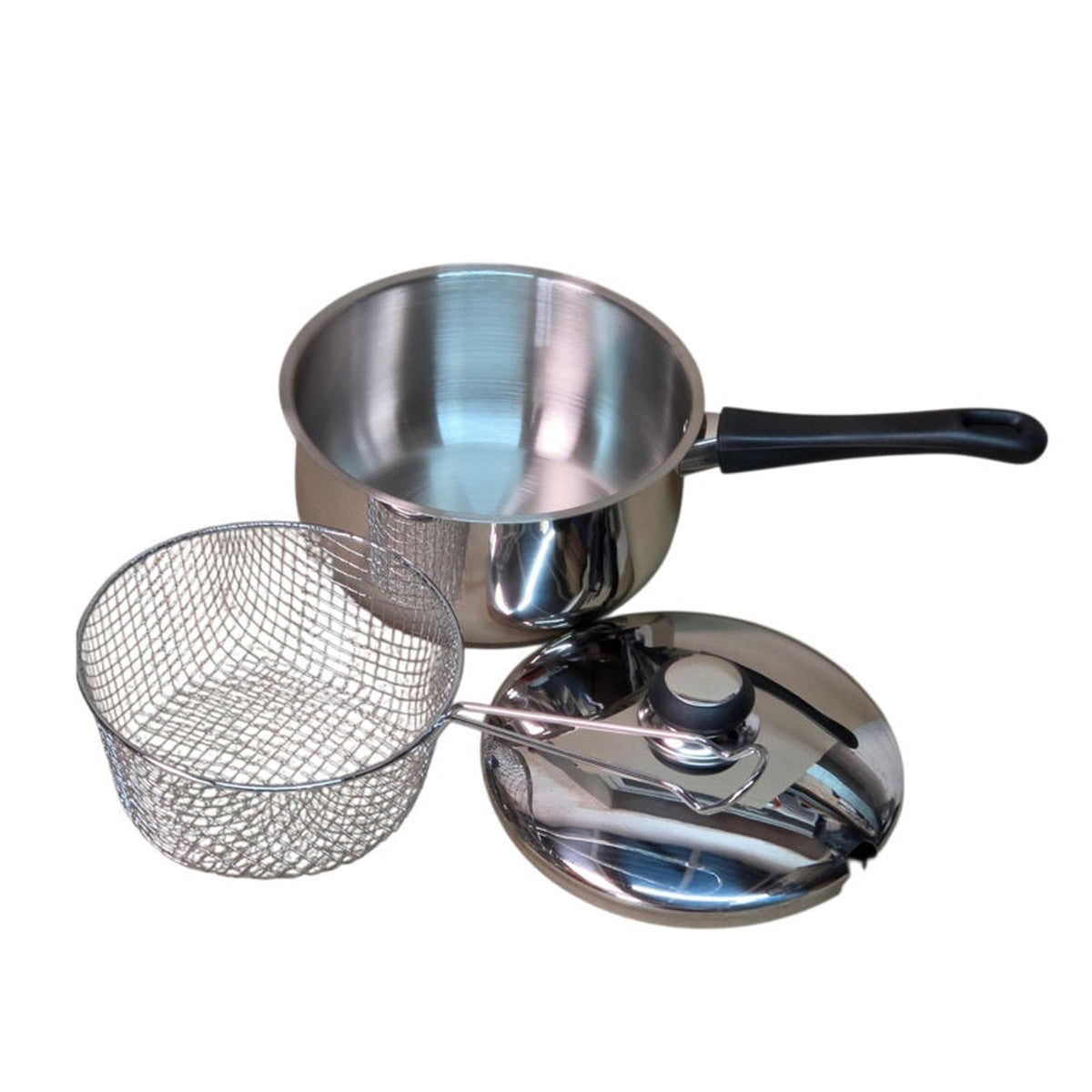 CookSupreme 20cm stainless steel chip pan with basket, view 7