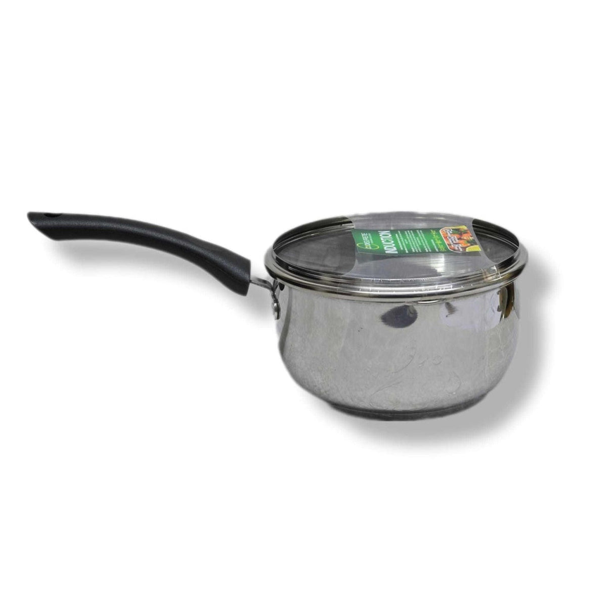 CookSupreme 18cm stainless steel induction saucepan with glass lid, view 2