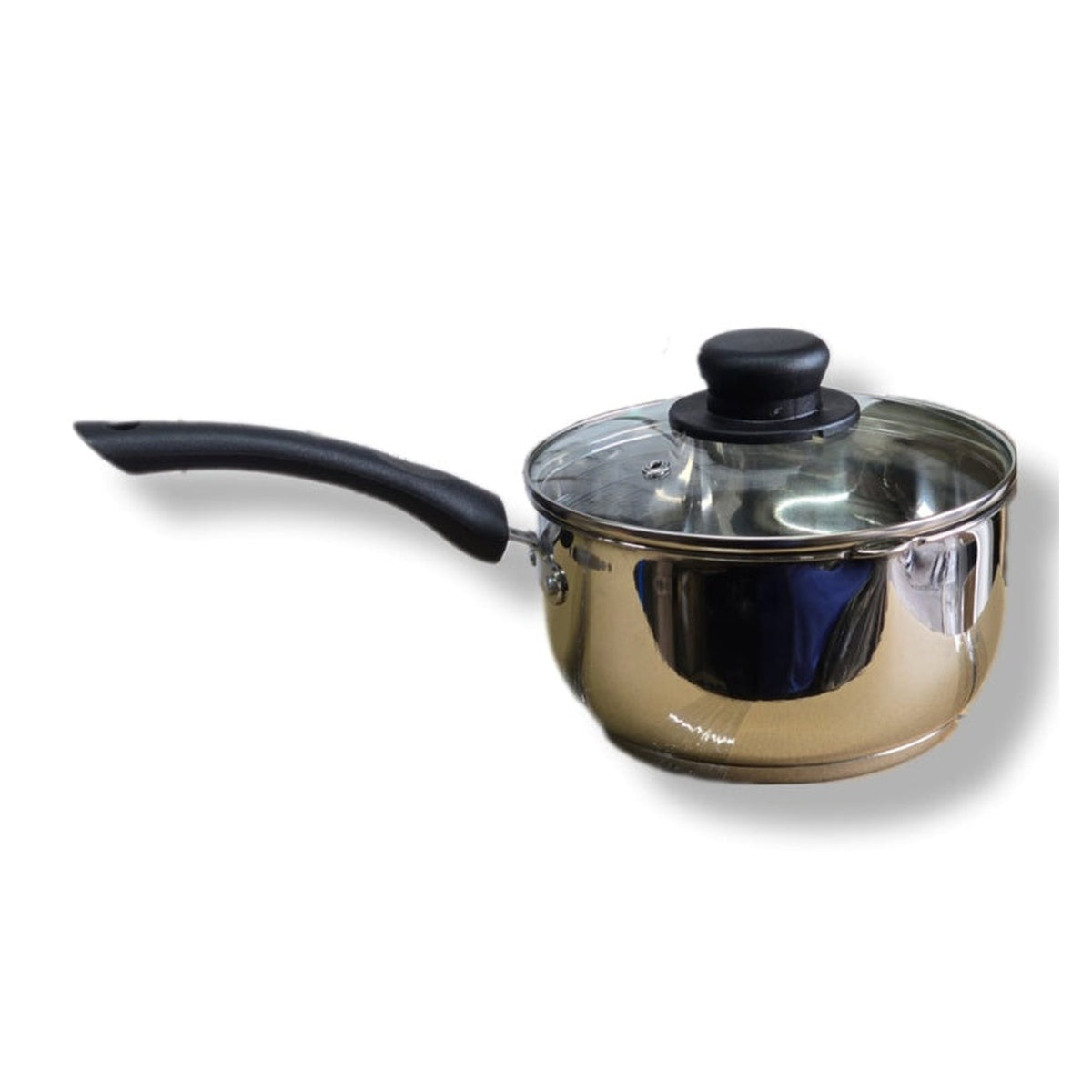CookSupreme 18cm stainless steel induction saucepan with glass lid, view 3