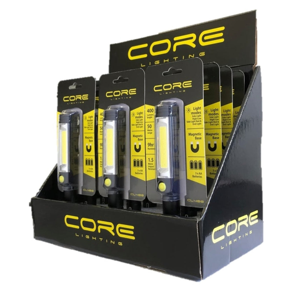 Core magnetic inspection lamp with torch, 400 lumens, view 2