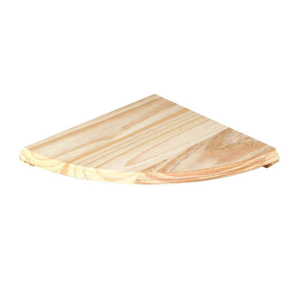 Core natural wood corner shelf kit 380mm