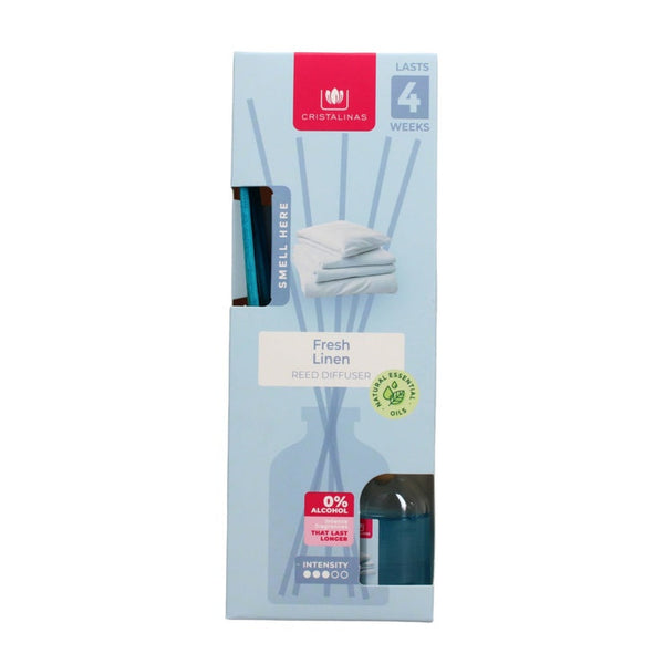 Cristalinas Fresh Linen reed diffuser 25ml