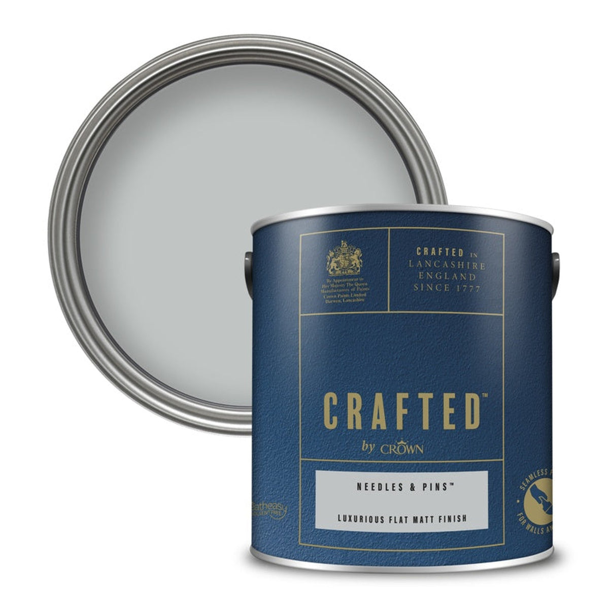 Crown Crafted Luxurious Flat Matt 2.5L Needles and Pins