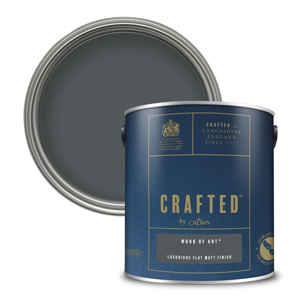 Crown Crafted Luxurious Flat Matt 2.5L in Work Of Art