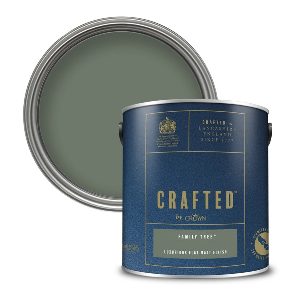 Crown Crafted Luxurious Flat Matt 2.5L in Family Tree