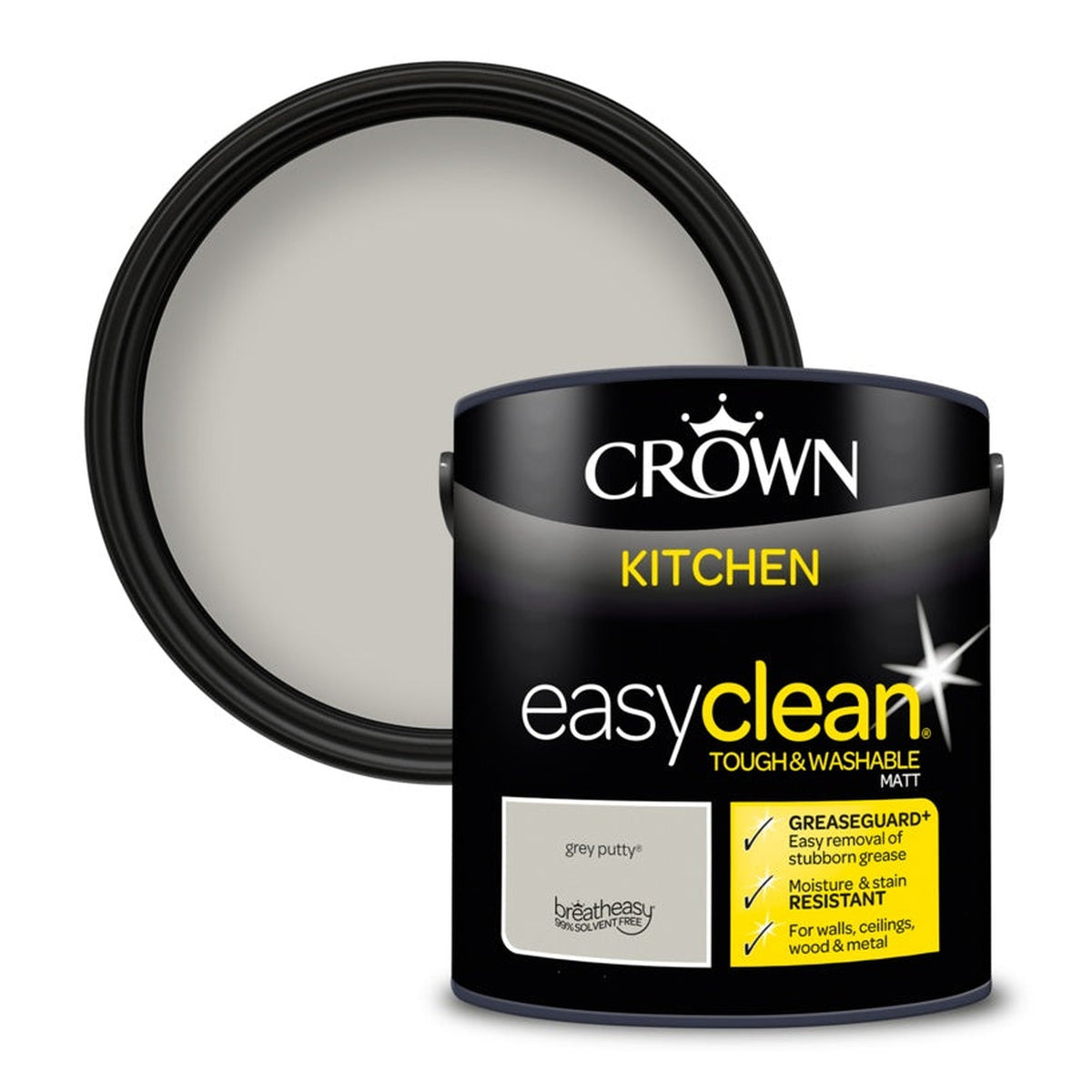 Crown Easyclean Kitchen matt 2.5L in Grey Putty