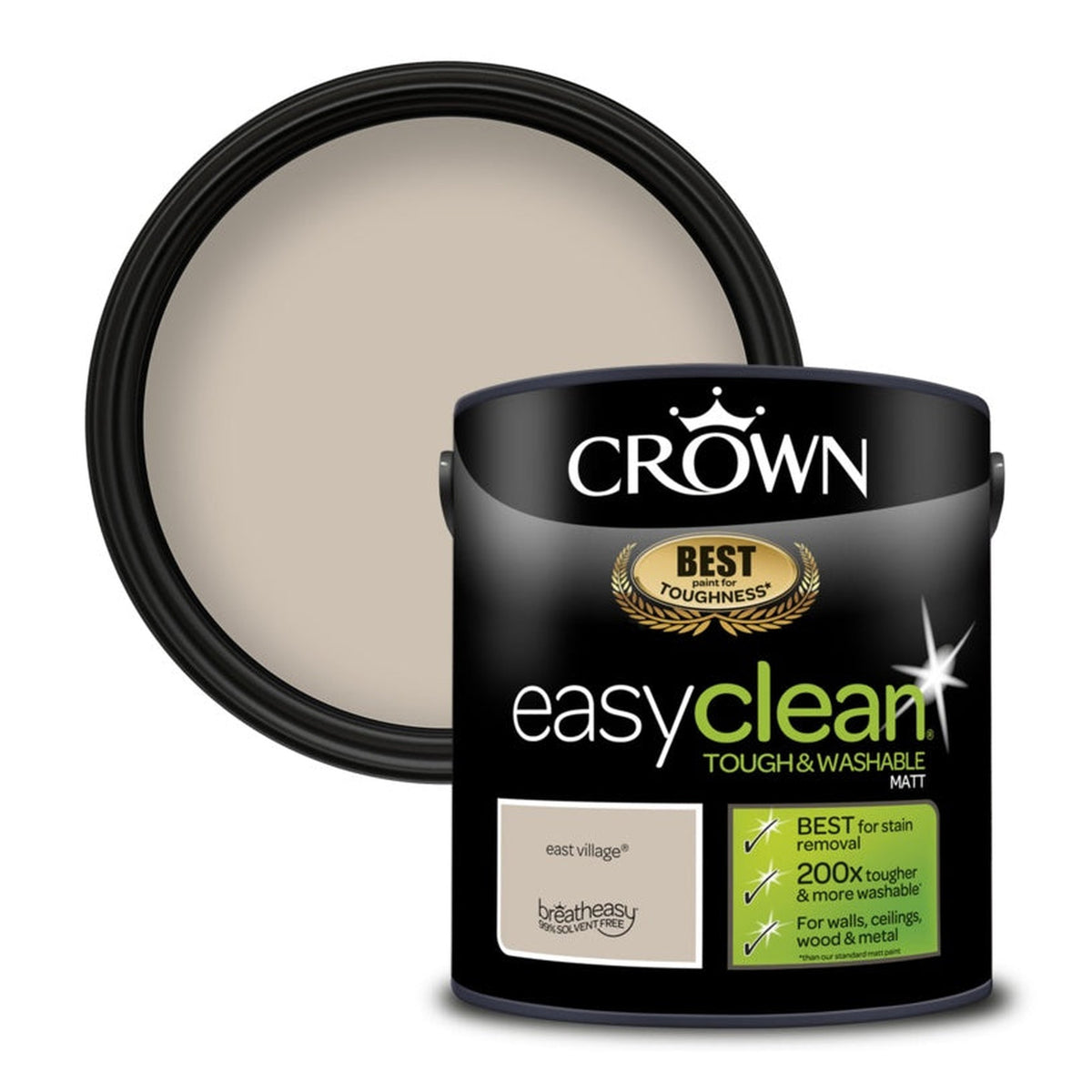 Crown Easyclean Matt Emulsion 2.5L tin in East Village