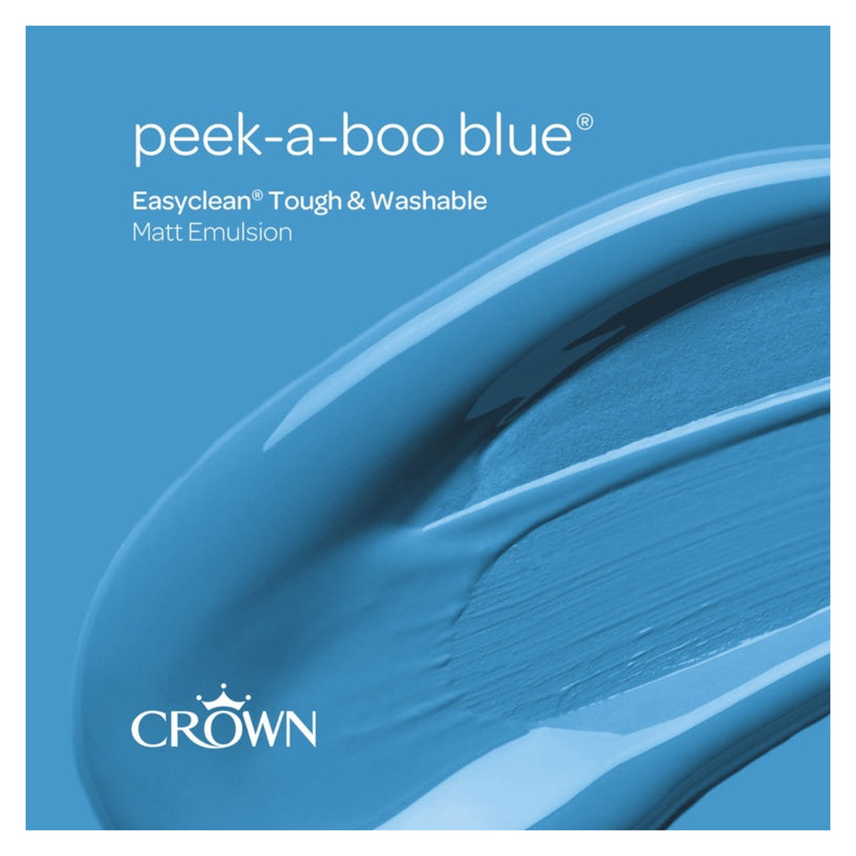 Crown Easyclean Matt Emulsion 2.5L tin in Peekaboo Blue, view 3