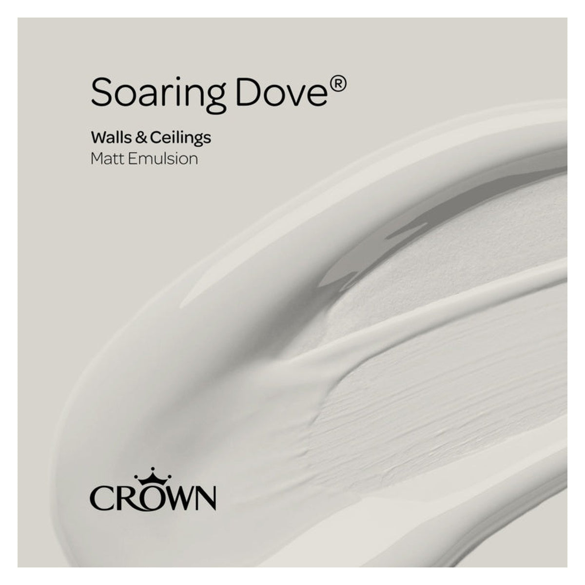 Crown Walls and Ceilings Matt Emulsion 2.5L in Soaring Dove, view 3