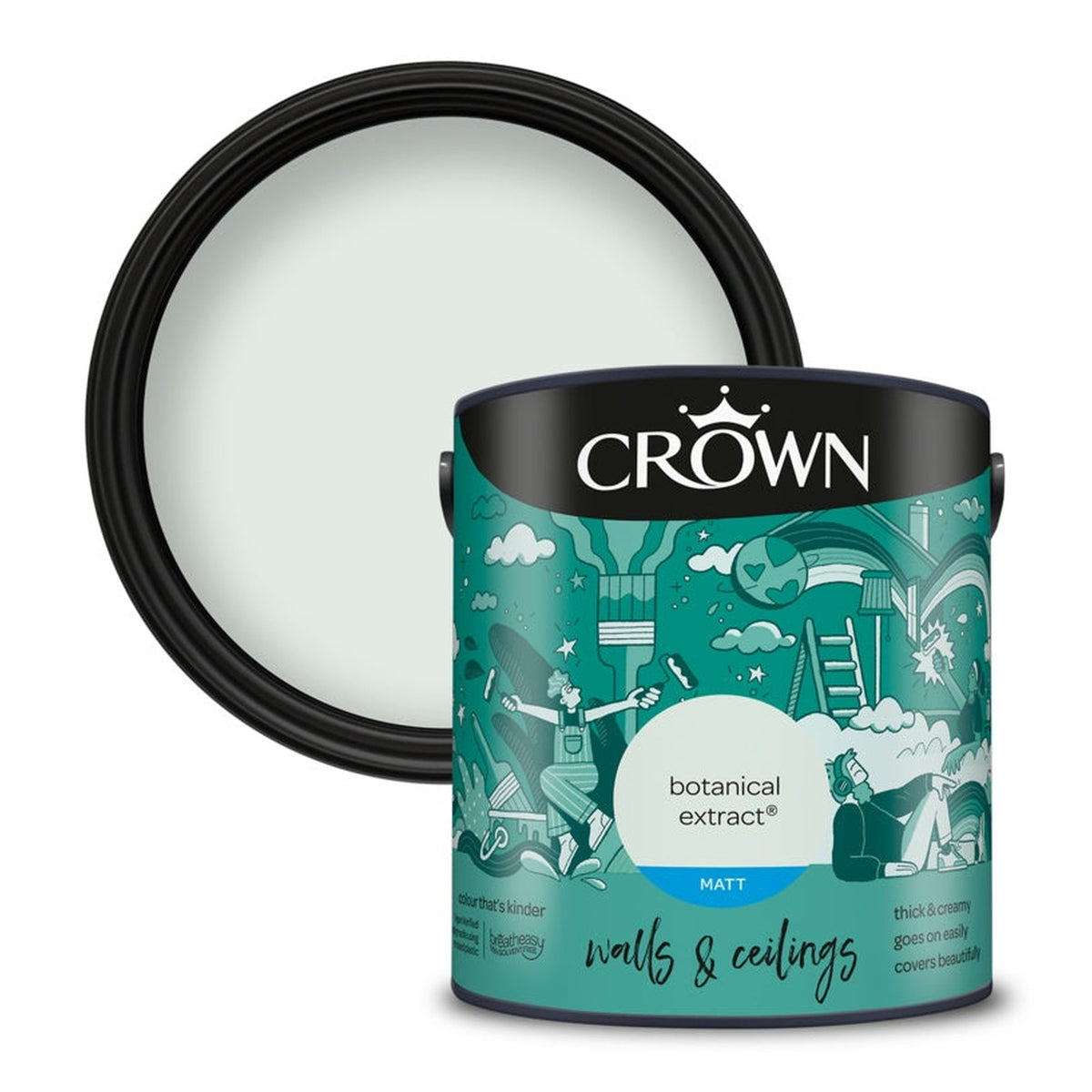 Crown Walls and Ceilings Matt Botanical Extract 2.5L