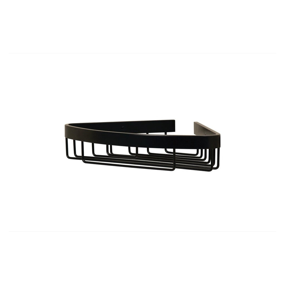 Croydex black aluminium Chunk corner basket