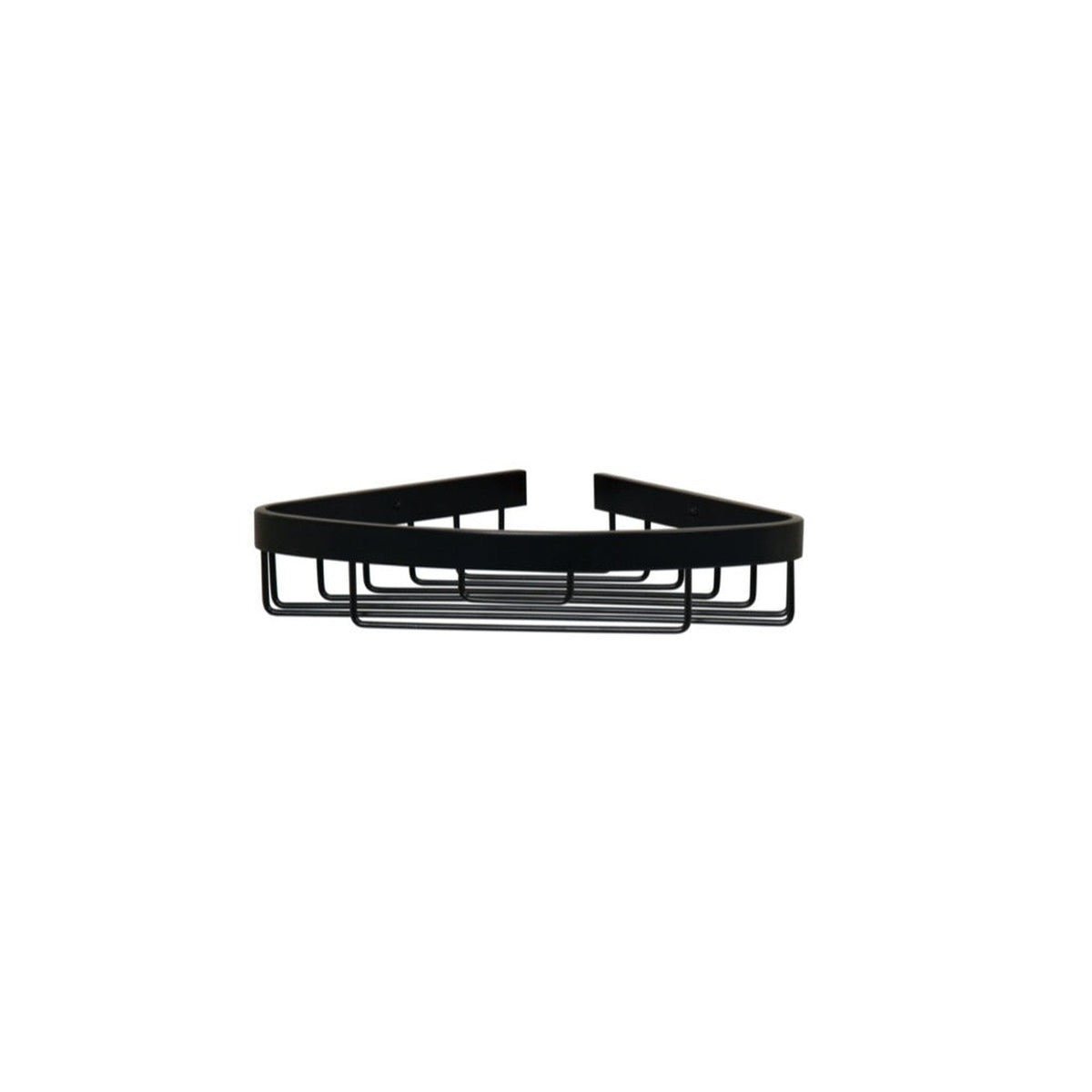 Croydex black aluminium Chunk corner basket, view 2