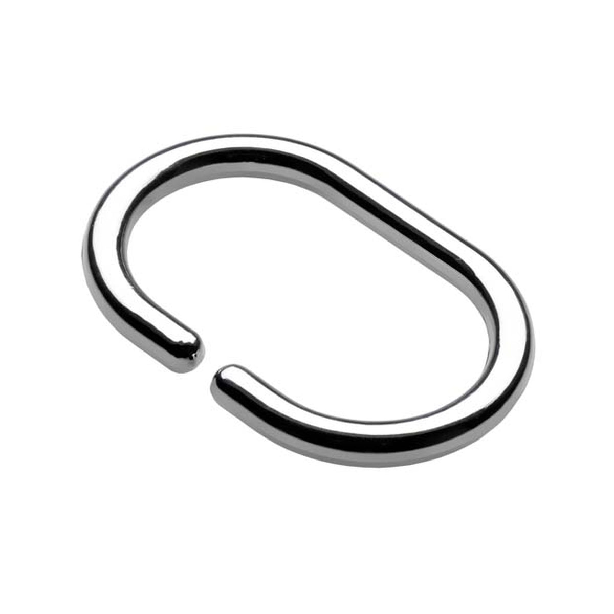 Croydex chrome shower curtain rings, set of 12