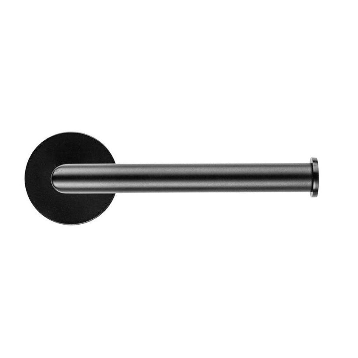 Croydex Flexi-Fix matt black toilet roll holder