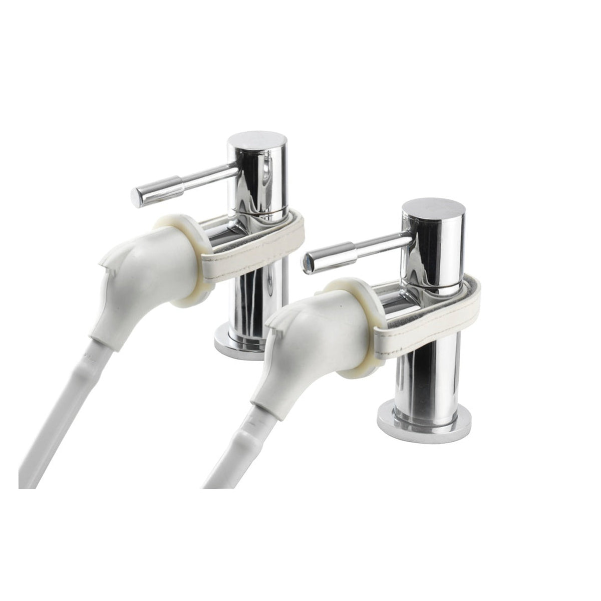 Croydex Freeway Secura white shower handset with 1000mm hose