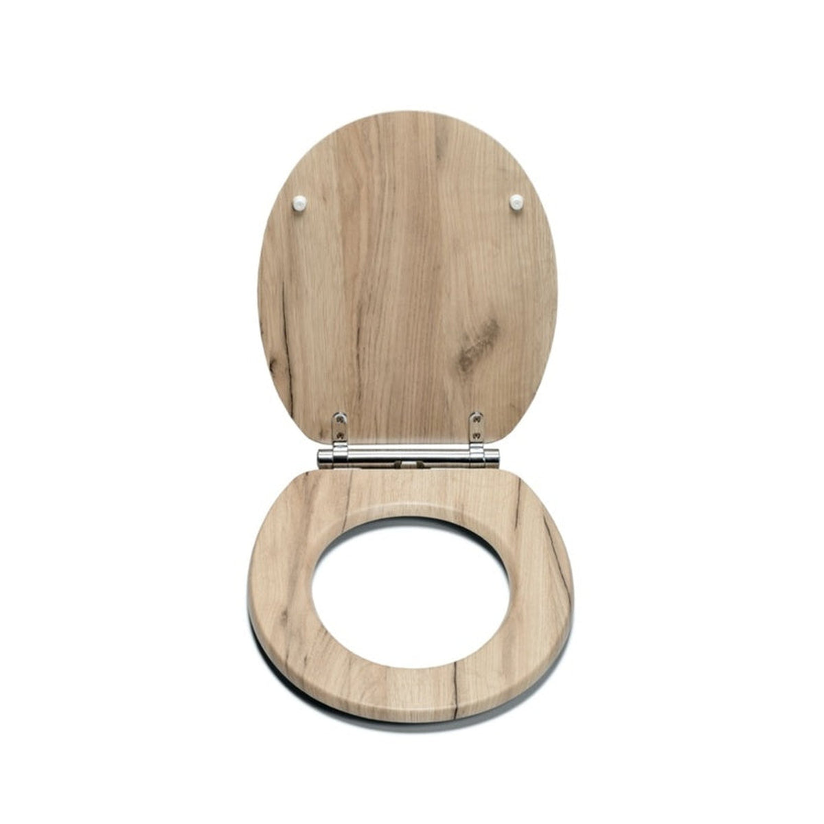 Croydex grey oak Flexi Fix soft close toilet seat