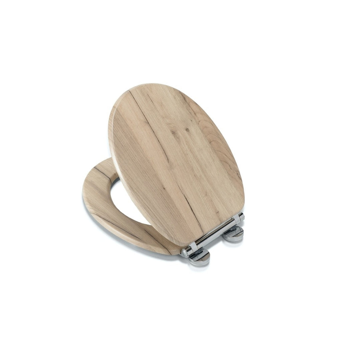 Croydex grey oak Flexi Fix soft close toilet seat, view 2