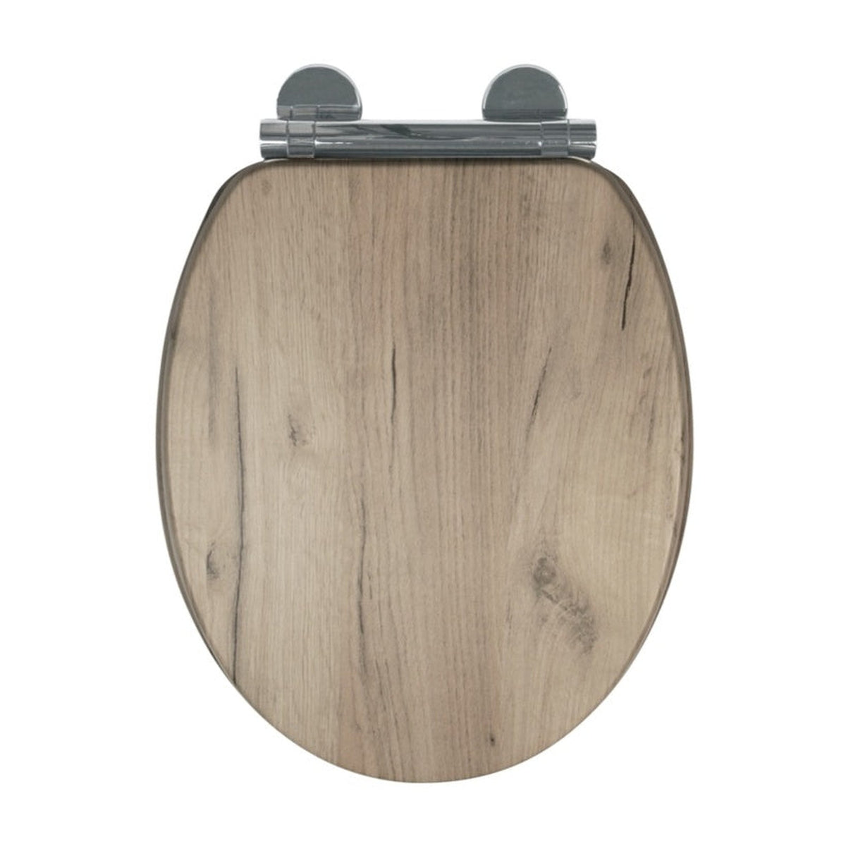 Croydex grey oak Flexi Fix soft close toilet seat, view 5