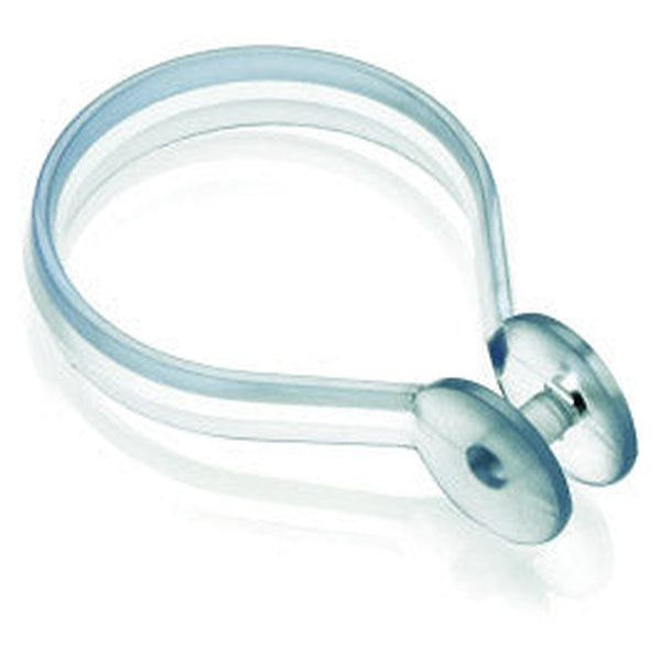 Pack of 12 Croydex clear shower curtain button rings