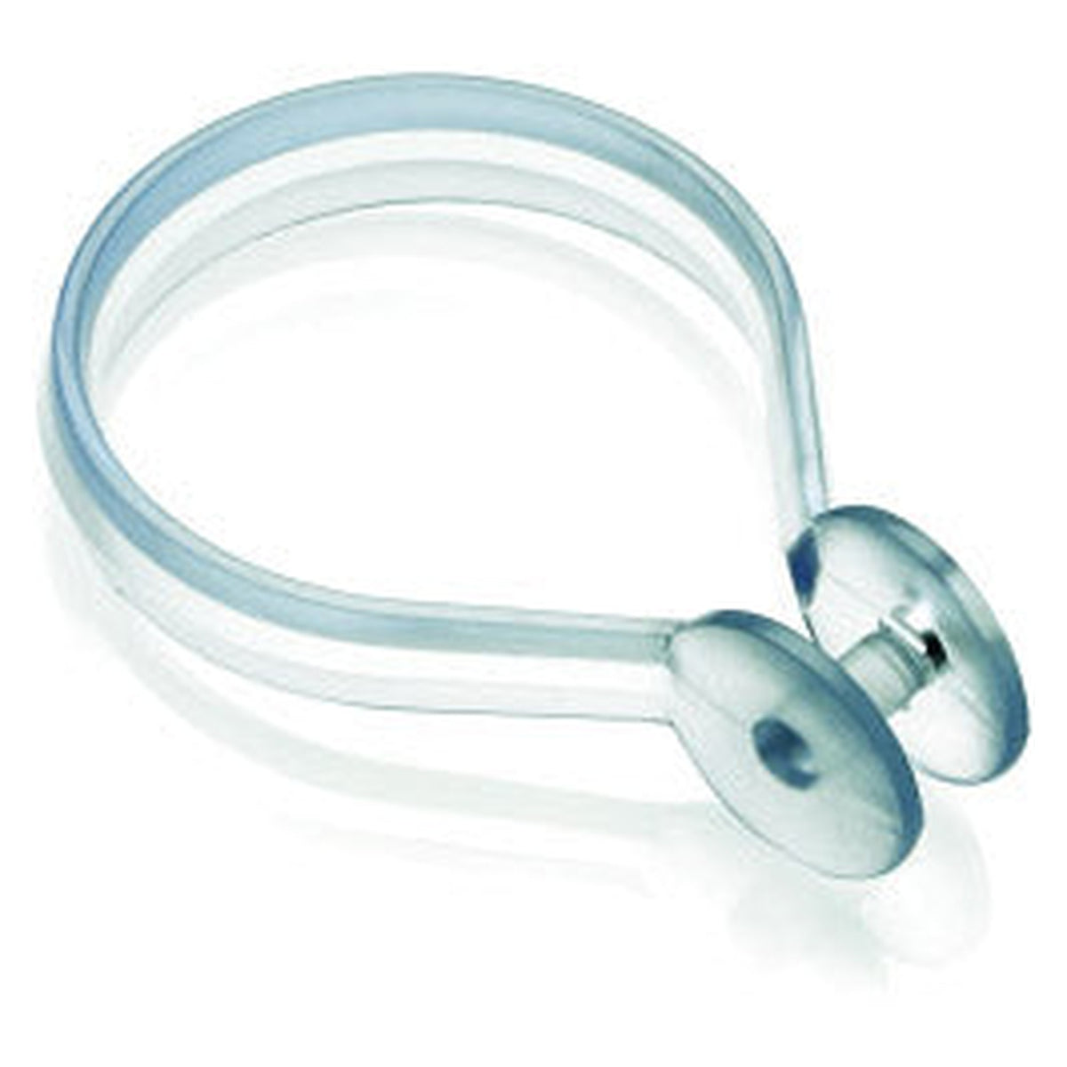 Pack of 12 Croydex clear shower curtain button rings