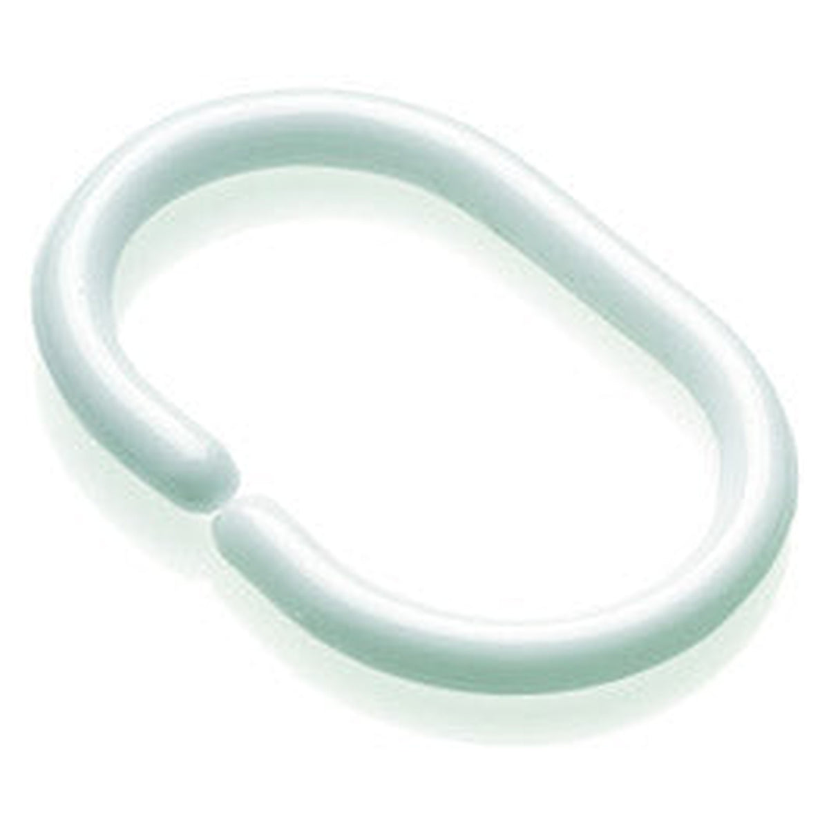 Croydex white shower curtain C rings pack of 12