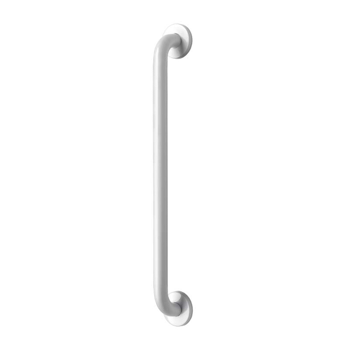 Croydex white straight grab bar with concealed fixing 60cm