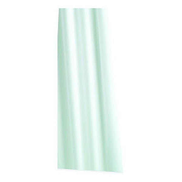 Croydex plain white polyester shower curtain 1800 x 1800mm