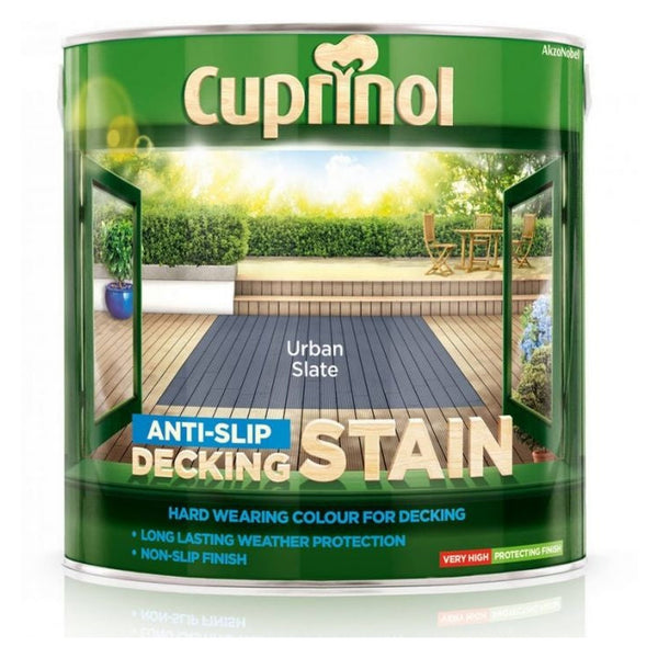 Cuprinol anti-slip decking stain Urban Slate 2.5L
