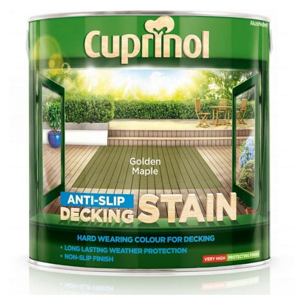 Cuprinol Anti-Slip Decking Stain Golden Maple 2.5L